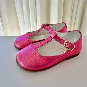 NWOT La Coqueta Leather T-Bar Shoes